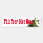 Santa in Camouflage Bumper Sticker
