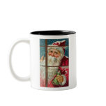 Santa in the Window mugs