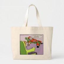 Santa In Therapy Funny Christmas Gifts & Tees Canvas Bags