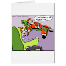 Santa In Therapy Funny Christmas Gifts & Tees Cards