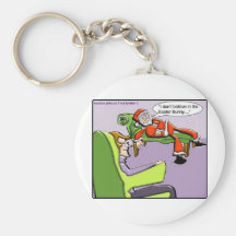 Santa In Therapy Funny Christmas Gifts & Tees Keychains