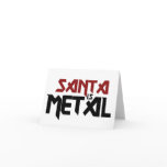 Santa is Metal Greeting Cards