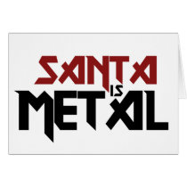 Santa is Metal cards