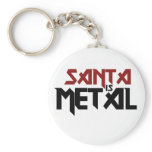 Santa is Metal Keychains