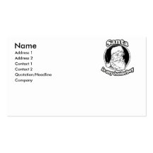 Santa is my homeboy business card