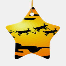 Santa is on the Way Christmas Tree Ornament