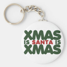 Santa is Xmas Key Chains