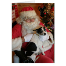 Santa & Jack Russell cards
