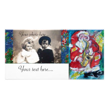 SANTA & JAZZ PHOTO GREETING CARD