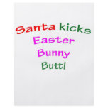 Santa Kicks Easter Bunny Butt!