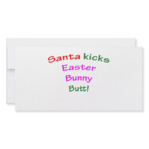 Santa Kicks Easter Bunny Butt!