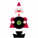 Santa Loves Vinyl Ornament Acrylic Cut Outs