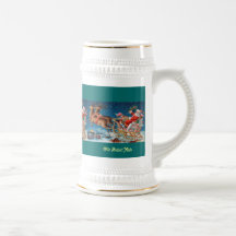 Santa Merry Christmas Stein Mug