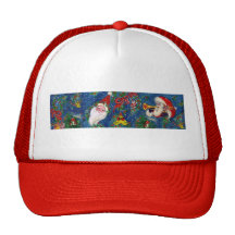 SANTA MESH HATS