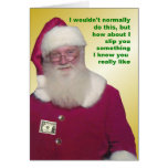 Santa Money Enclosed Card