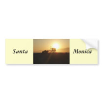Santa Monica at Sunset Bumper Stickers