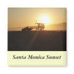Santa Monica at Sunset Refrigerator Magnets