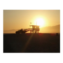 Santa Monica at Sunset Post Card