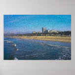 Santa Monica Beach Batik Posters
