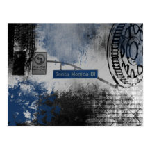 Santa Monica Bl Sign Postcards