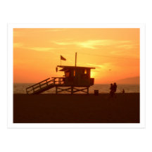 Santa Monica State Beach Postcard