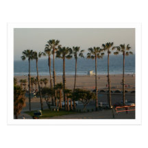 Santa Monica State Beach Postcard