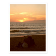 Santa Monica State Beach Postcard