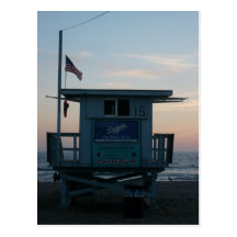 Santa Monica State Beach Postcard