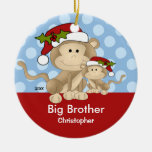 Santa Monkey Big Brother Christmas Ornament