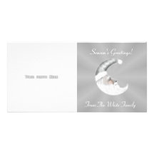 Santa Moon Photo Card Template