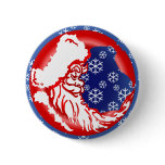Santa Moon Snowy Button