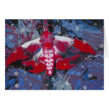 Santa Moth Greeting Card