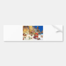 SANTA & MRS. CLAUS AT THE NORTH POLE BUMPER STICKER