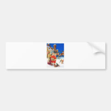 Santa & Mrs. Claus at the North Pole Christmas Eve Bumper Stickers