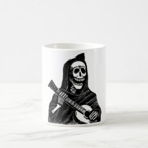 Santa Muerte with Guitar circa early 1900s Mug