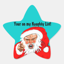 Santa Naughty List Stickers