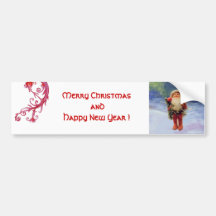SANTA OF THE GNOMES BUMPER STICKERS