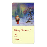 SANTA OF THE GNOMES White Shipping Labels