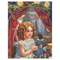 santa peek flyer design