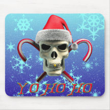 Santa Pirate Mouse Pads