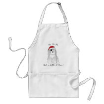 Santa Pirate Old English Sheepdog Apron