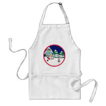 Santa Playing Disc Golf Aprons