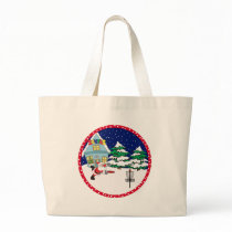 Santa Playing Disc Golf Canvas Bag