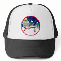 Santa Playing Disc Golf Mesh Hats