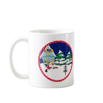 Santa Playing Disc Golf Mugs