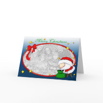 Santa Presents template Greeting Card