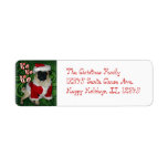 Santa Pug Address Label