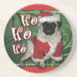 Santa Pug Coaster