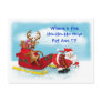 Santa Pulling Sleigh / Reindeer sitting in sleigh