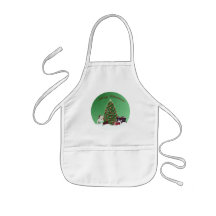 Santa Puppies Kid's Apron